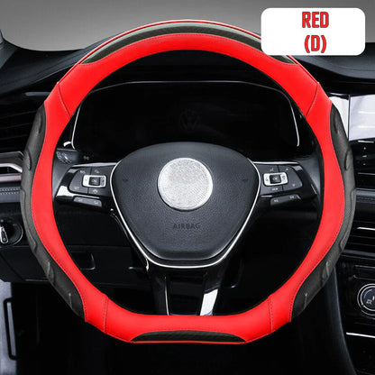 Car Steering Wheel Covers Universal Fit, Silaz Breathable Anti Slip Leather