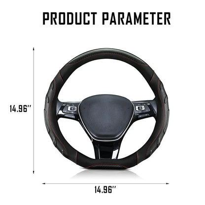 Car Steering Wheel Covers Universal Fit, Silaz Breathable Anti Slip Leather