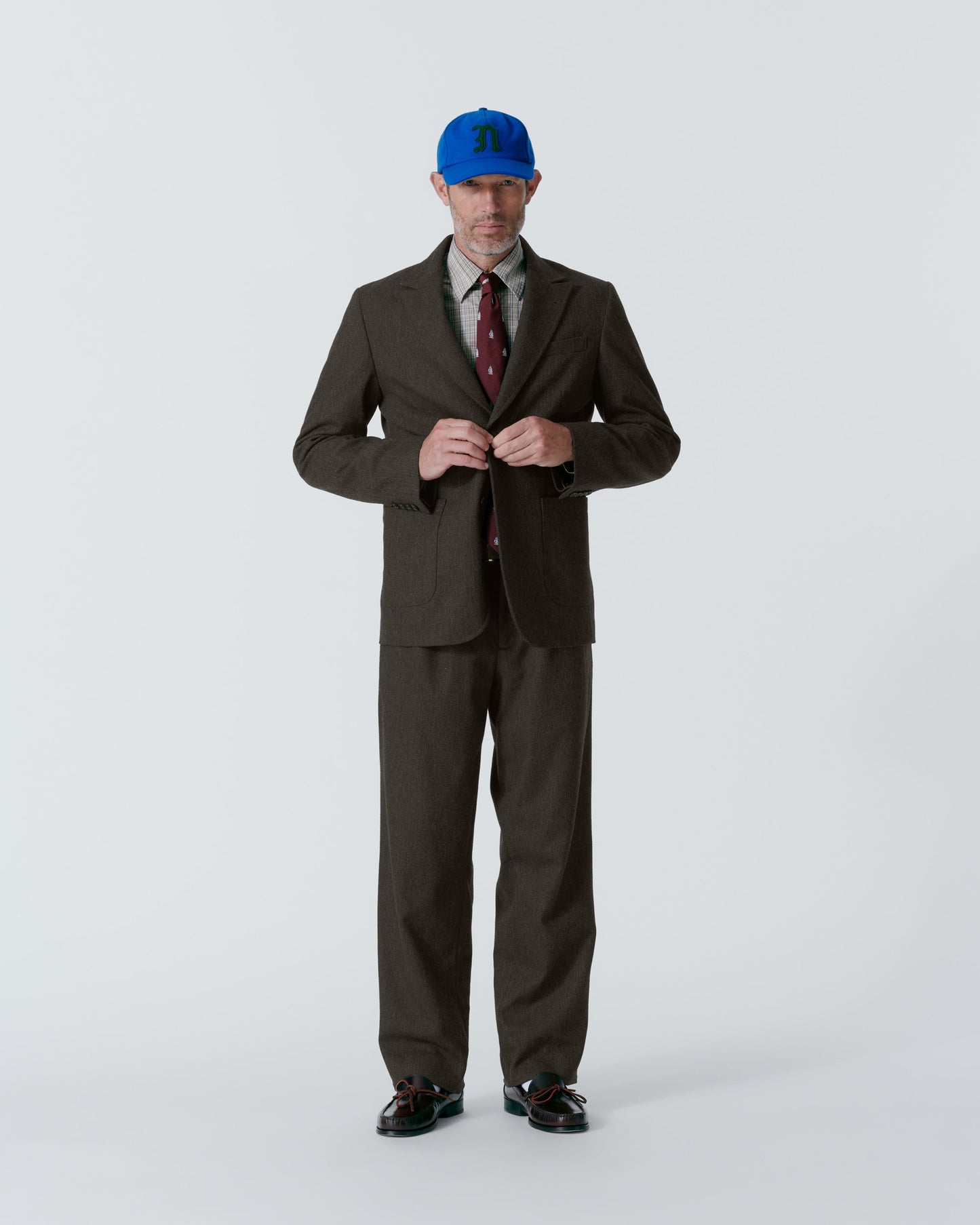 Peak Lapel Single-Breasted Jacket