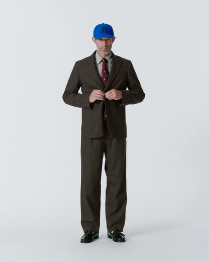 Peak Lapel Single-Breasted Jacket