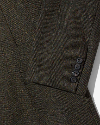 Peak Lapel Single-Breasted Jacket