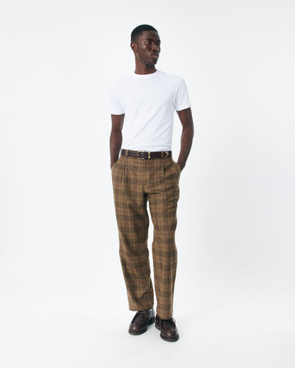 Double-Pleat Wool Trouser