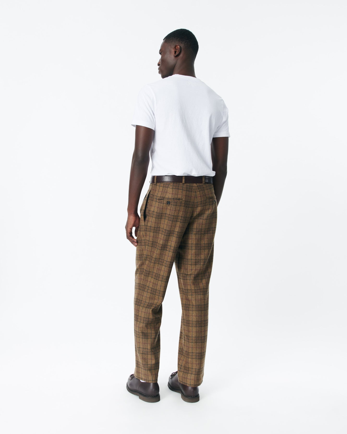 Double-Pleat Wool Trouser