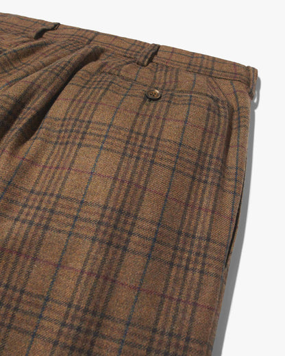 Double-Pleat Wool Trouser
