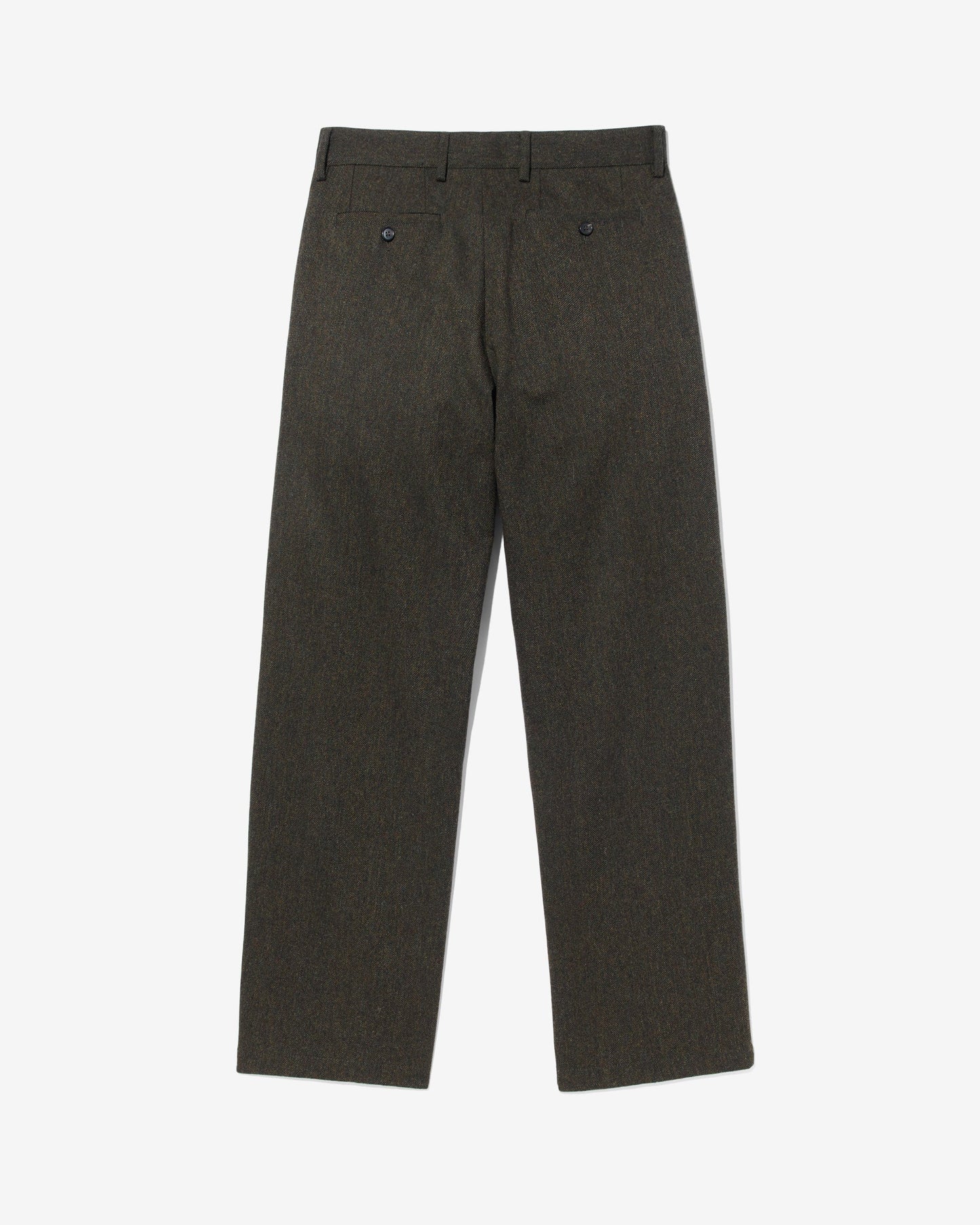 Wool Herringbone Double-Pleat Trouser