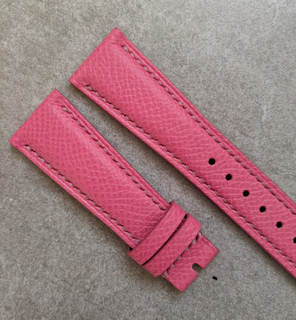 Epsom Calfskin Watch Strap - Pink