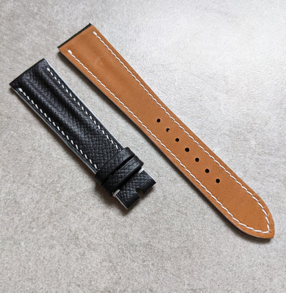 Epsom Calfskin Speedy Ridge - Black & White