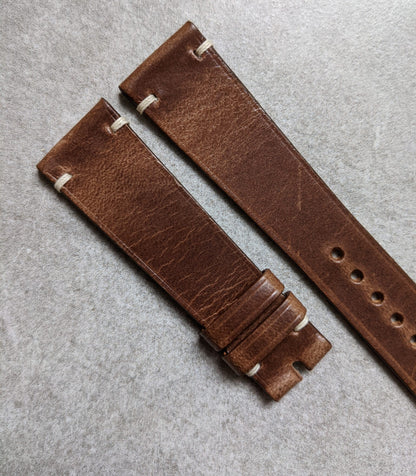 Chromexcel Vintage Strap Minimal Stitch - Natural Tan