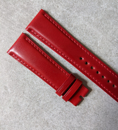 Shell Cordovan Watch Strap - Red