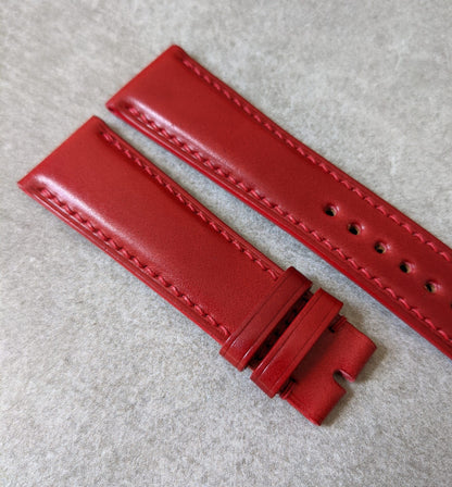 Shell Cordovan Watch Strap - Red