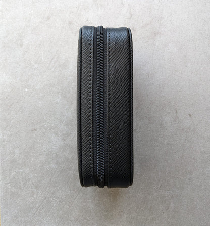 Black & Slate Travel Case - 2 Watch Zip Case