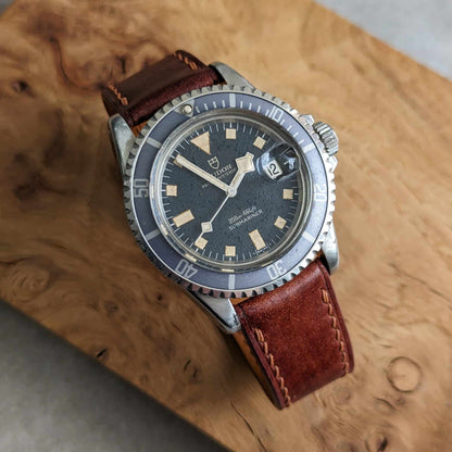 Shell Cordovan Watch Strap - Cognac Marbled Museum