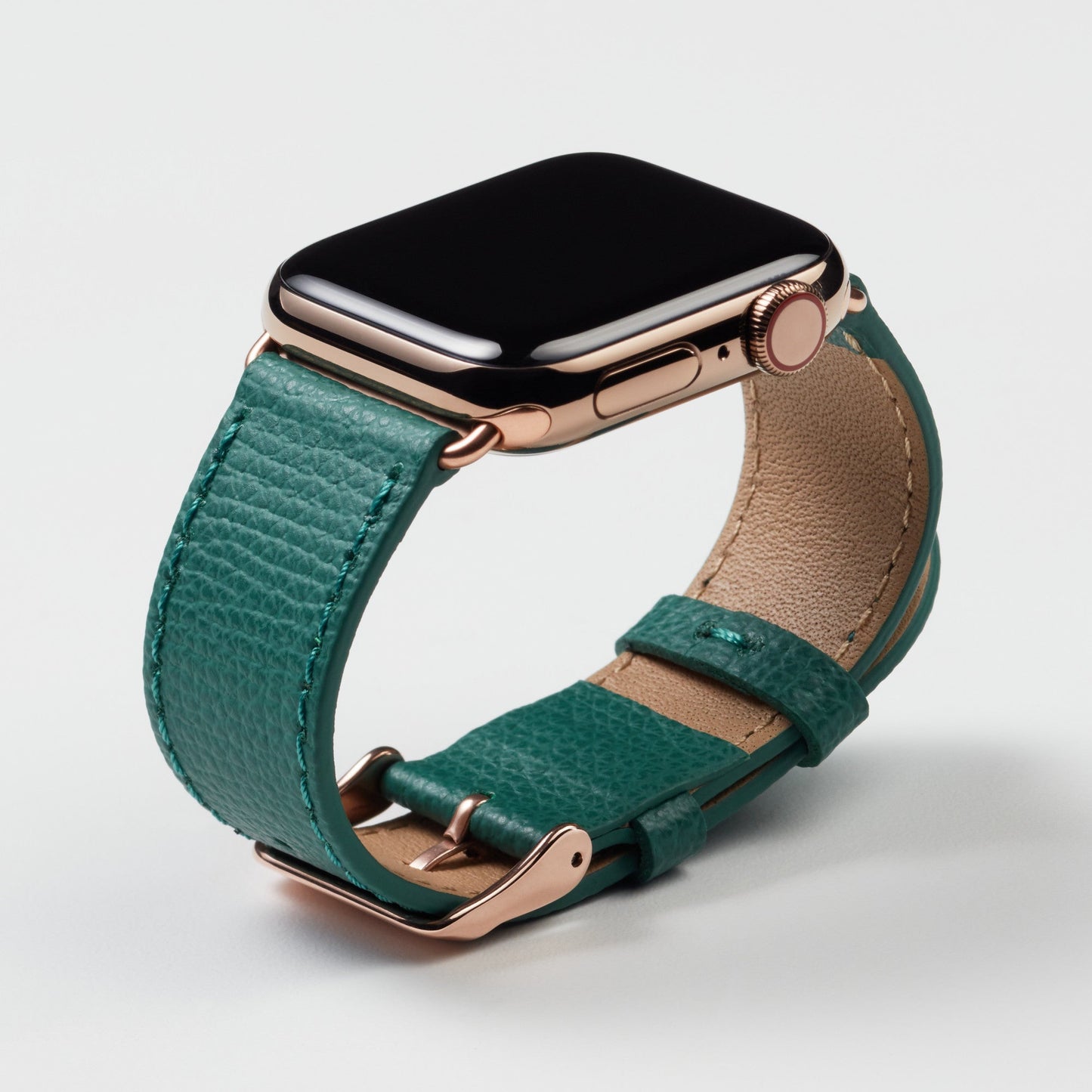 Epsom Leather Apple Watch Band - Forest Green