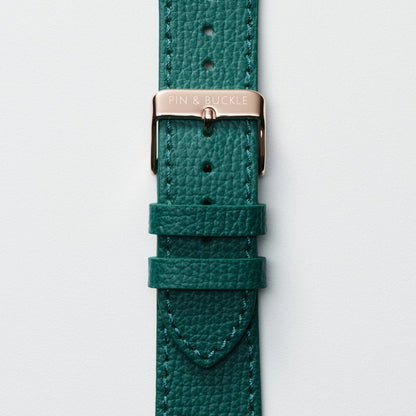 Epsom Leather Apple Watch Band - Forest Green