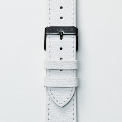 Epsom Leather Apple Watch Band - Ivory White