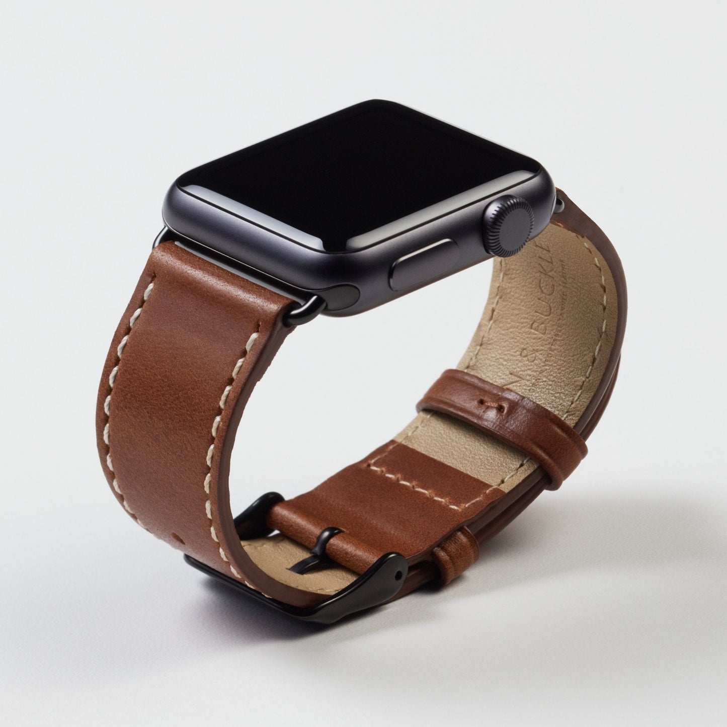 Luxe Leather Apple Watch Band - Chestnut Brown