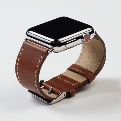 Luxe Leather Apple Watch Strap - Nero Black