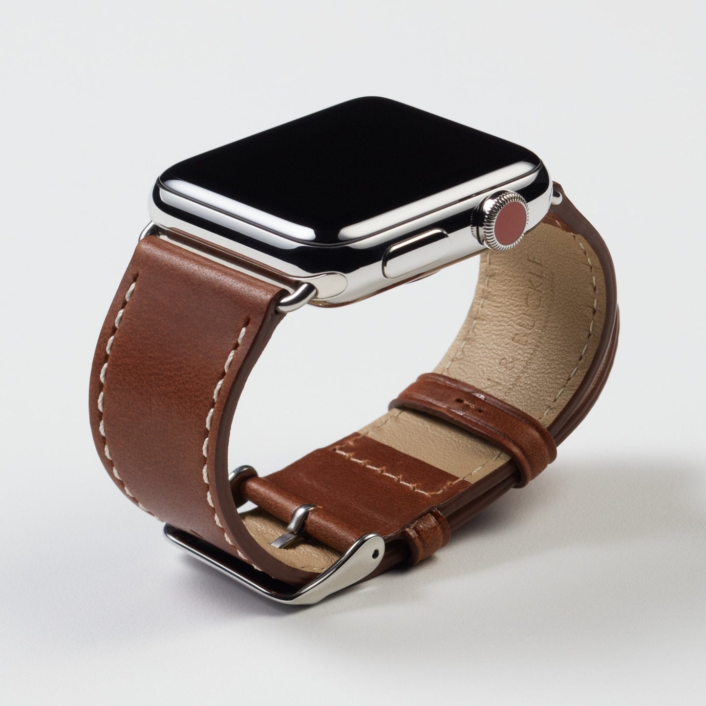 Luxe Leather Apple Watch Band - Chestnut Brown
