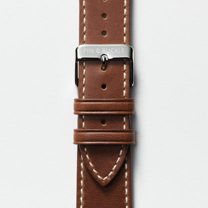Luxe Leather Apple Watch Band - Chestnut Brown