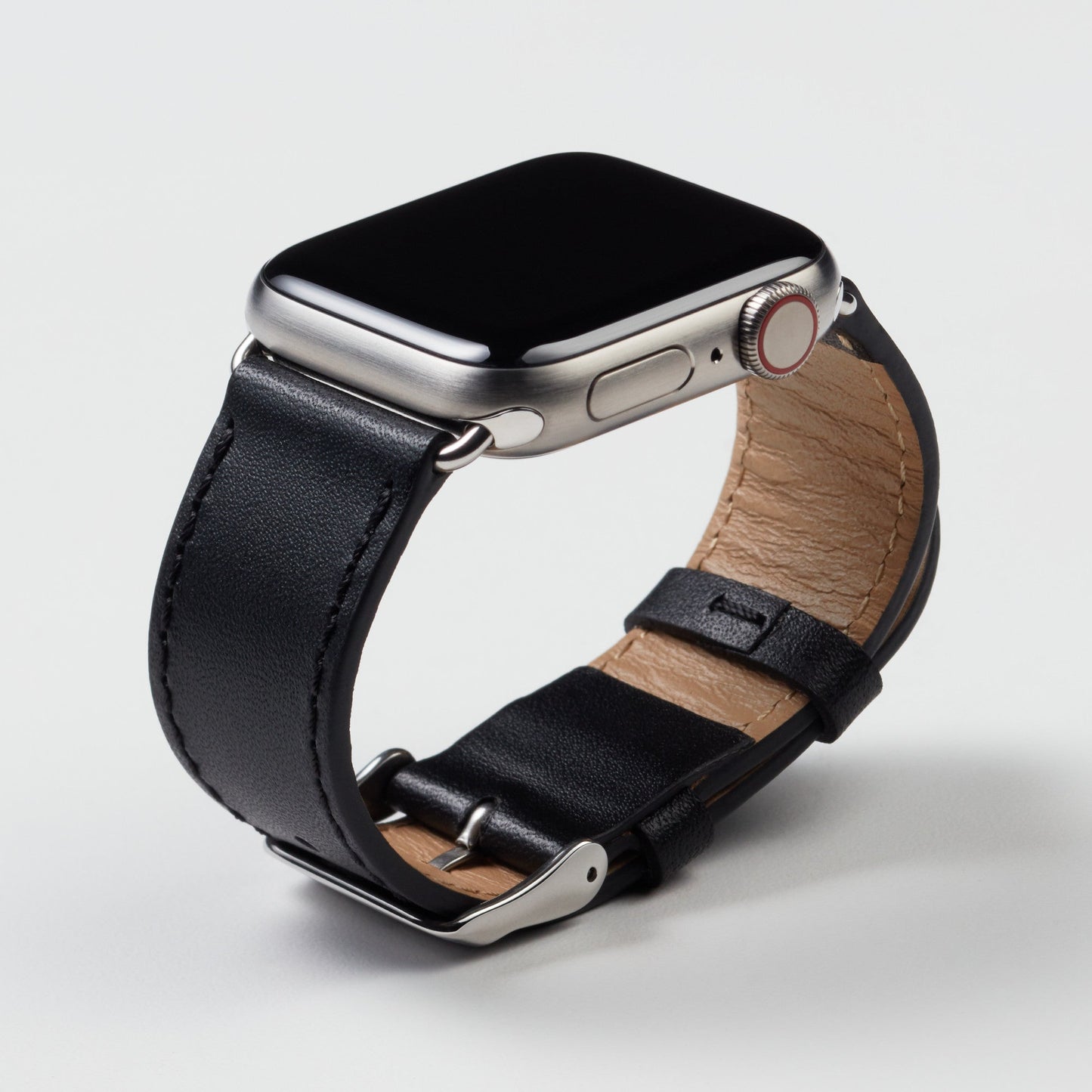Luxe Leather Apple Watch Strap - Nero Black