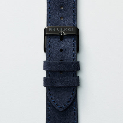 Velour Suede Apple Watch Band - Azure Blue