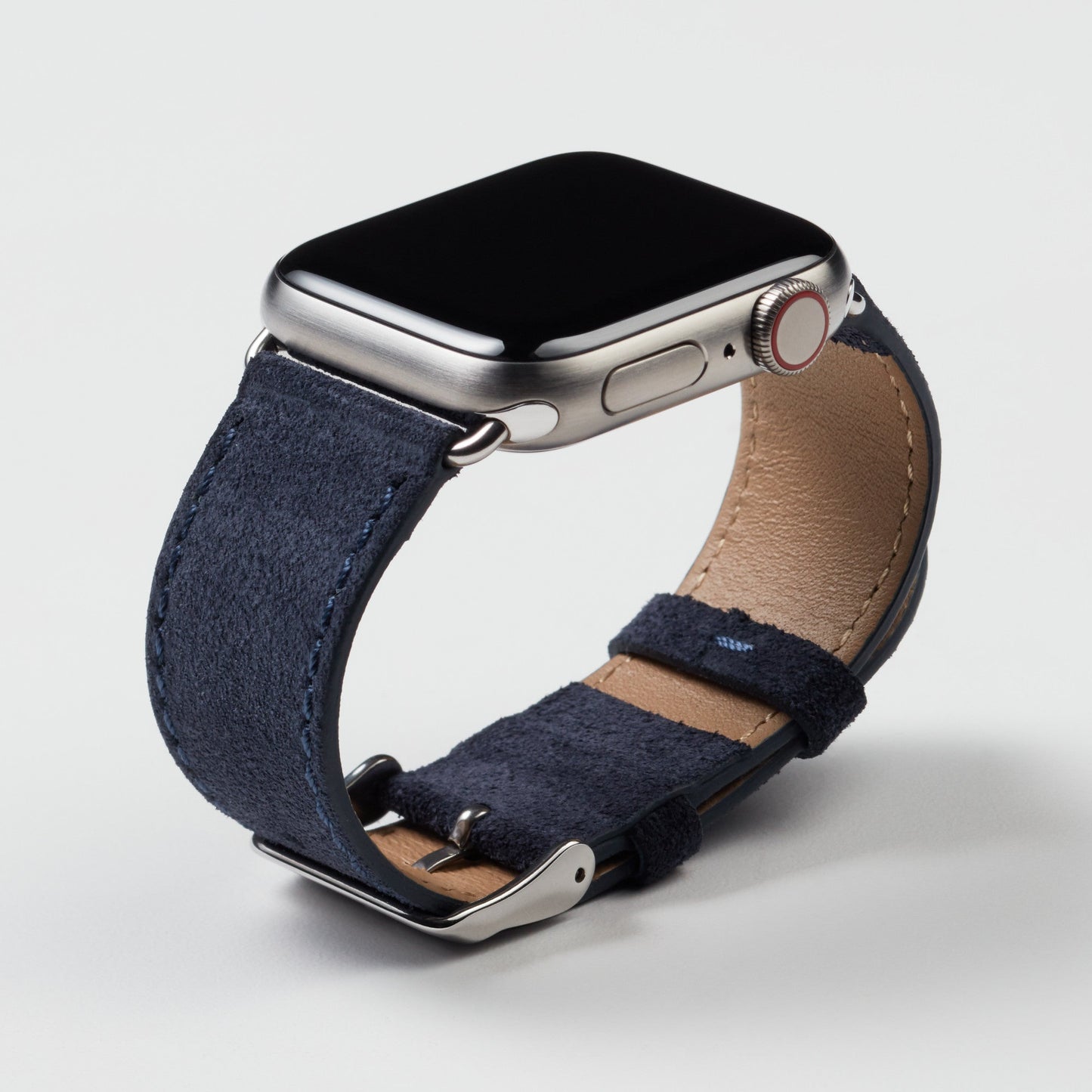 Velour Suede Apple Watch Band - Azure Blue