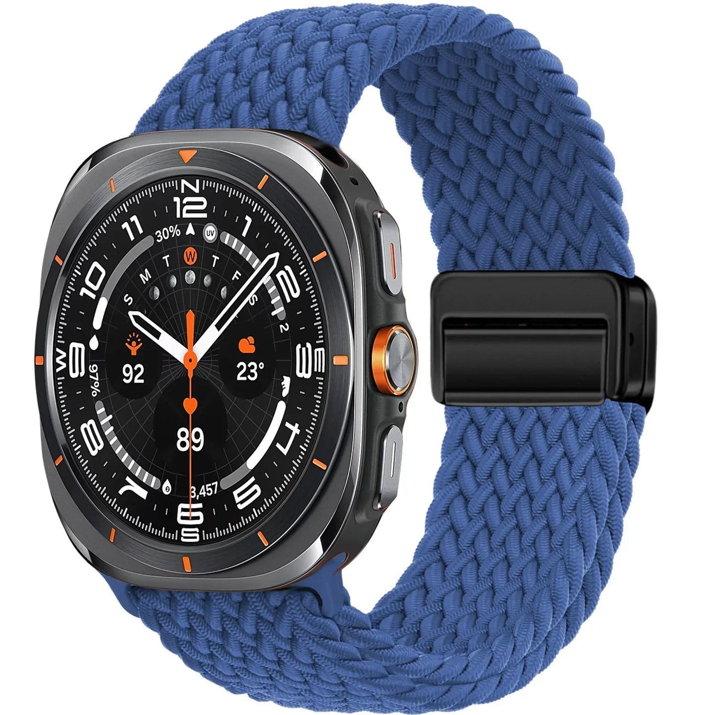 Magnetic Nylon Braided sport Bracelet Correa Galaxy Watch 7 Ultra Band