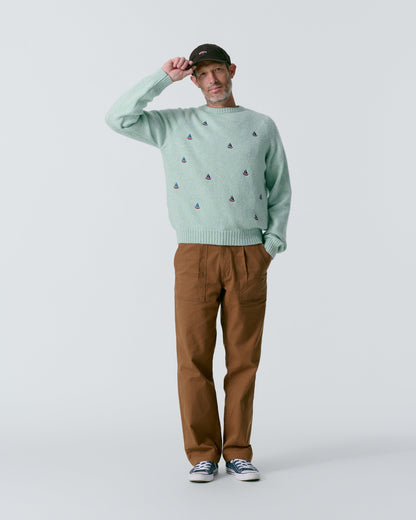 Pleated Fatigue Pant