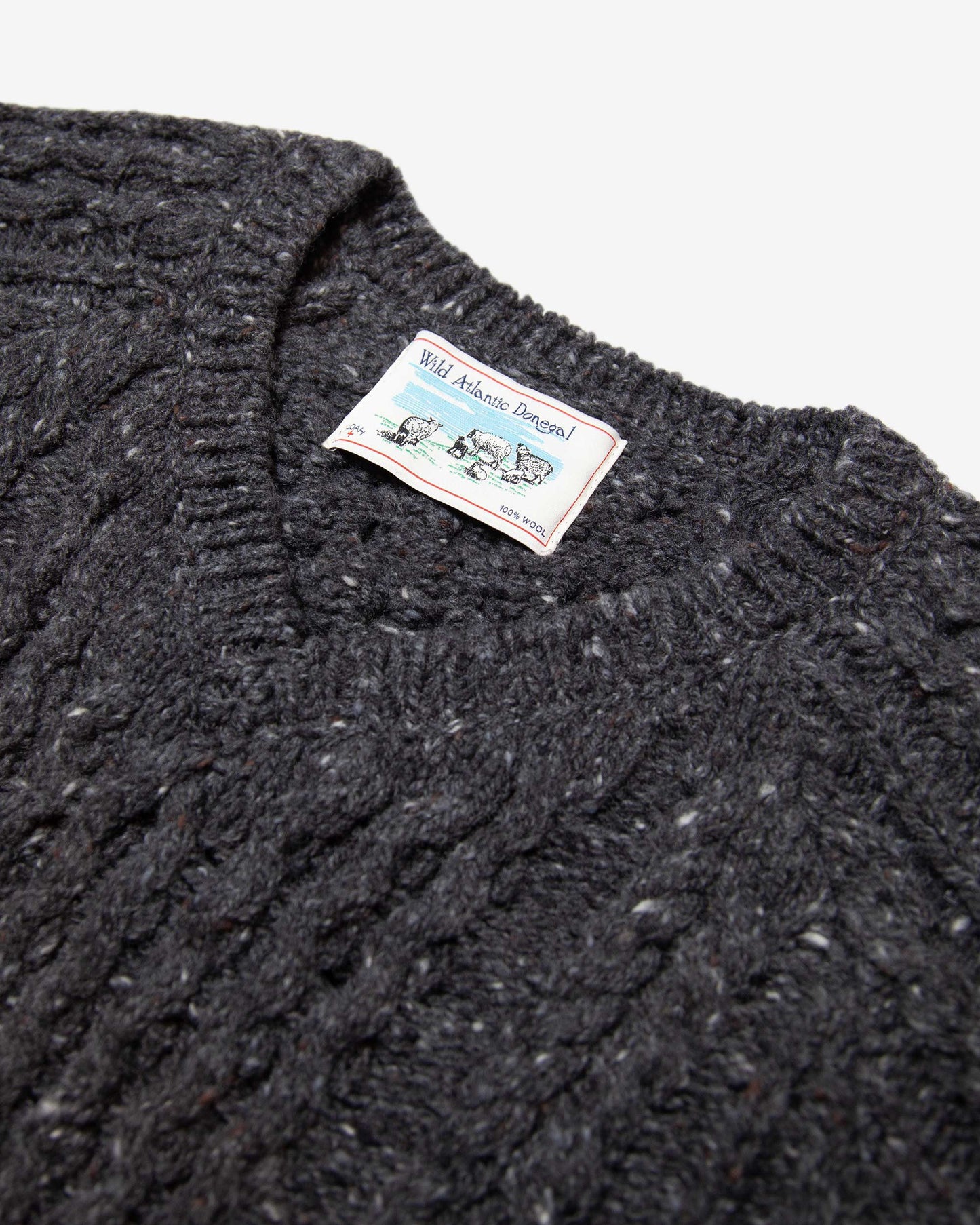V-Neck Donegal Fisherman Sweater