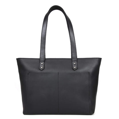 Classic Cognac Leather Tote Bag