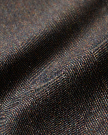 Wool Herringbone Double-Pleat Trouser