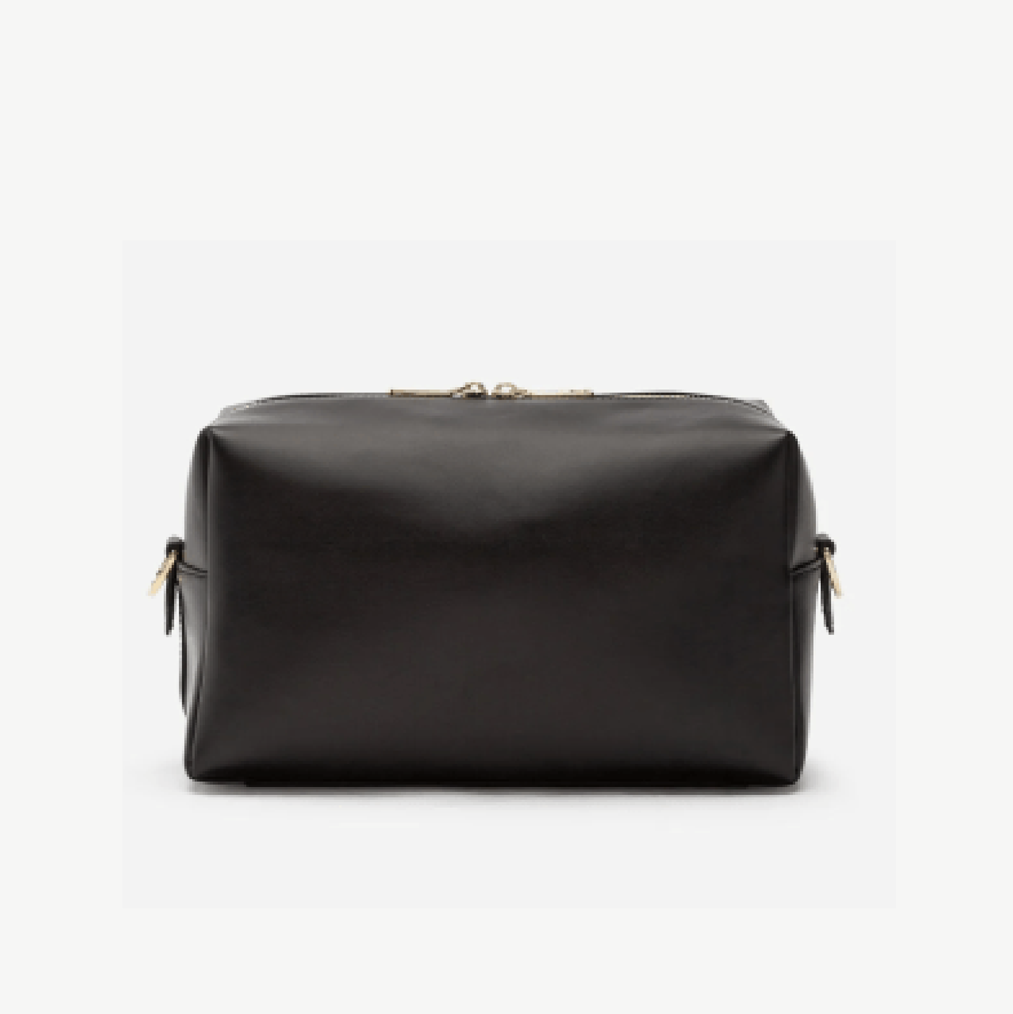 Leather Toiletry Bag - Black