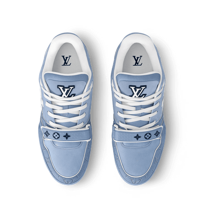 LV Trainer – Blue Monogram Flowers
