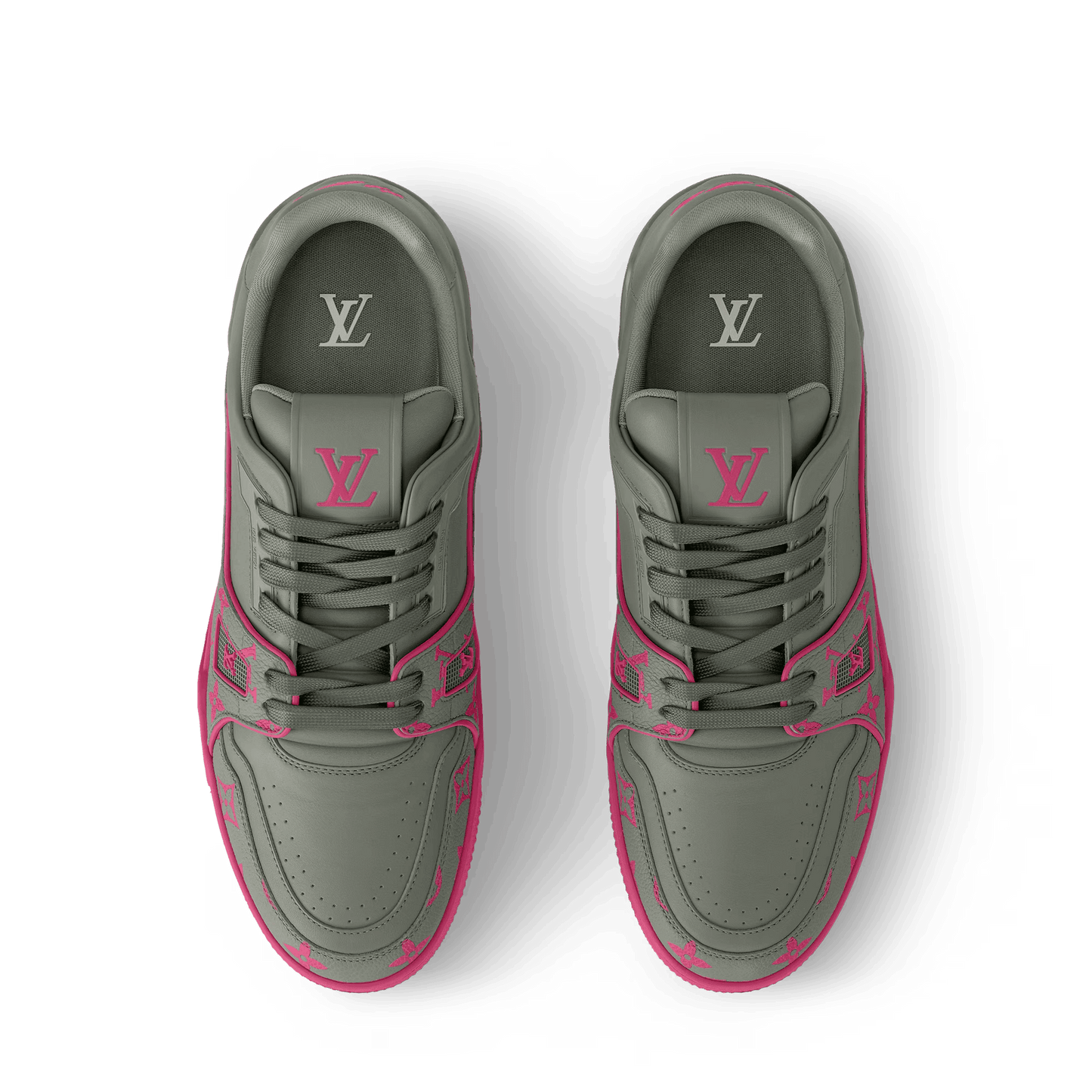 LV Trainer Sneaker Grey/Pink