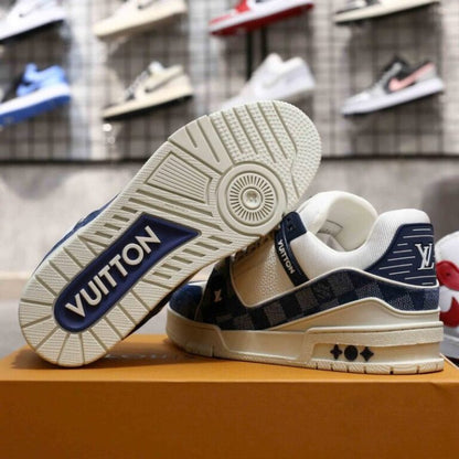LV Trainer Damier Denim Blue