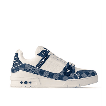 LV Trainer Damier Denim Blue