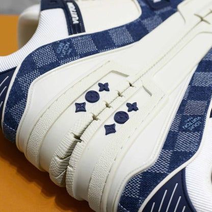 LV Trainer Damier Denim Blue