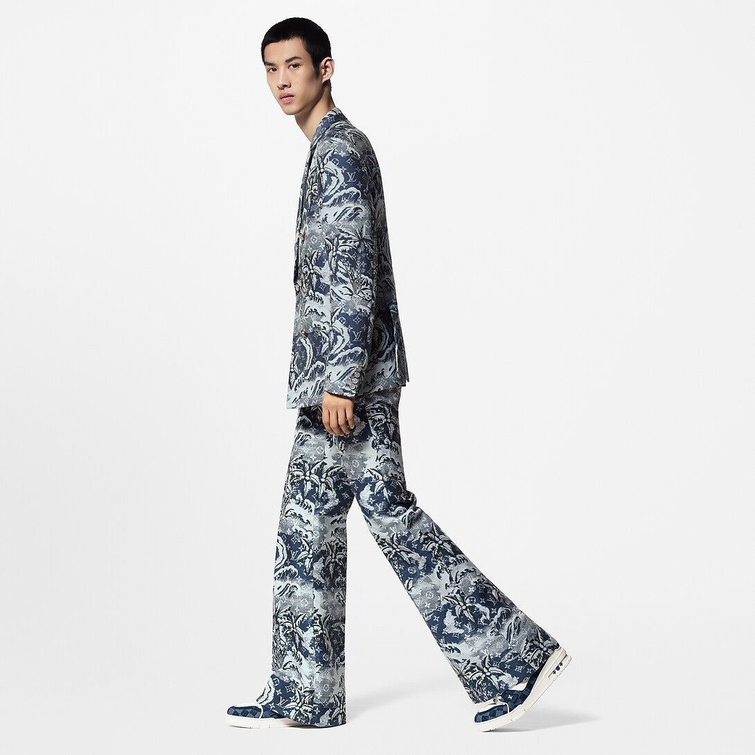 LV Trainer Damier Denim Blue