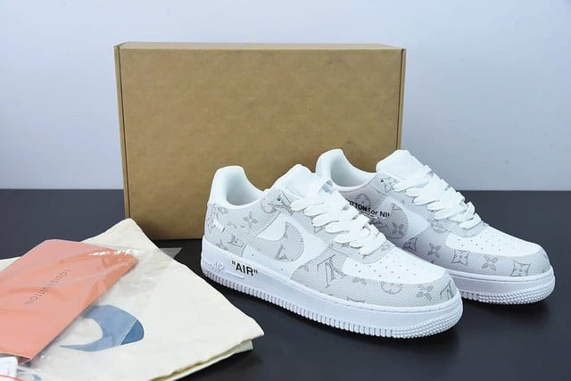LV x Nike Air Force 1 “Virgil Abloh – White/Gray”