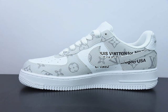 LV x Nike Air Force 1 “Virgil Abloh – White/Gray”