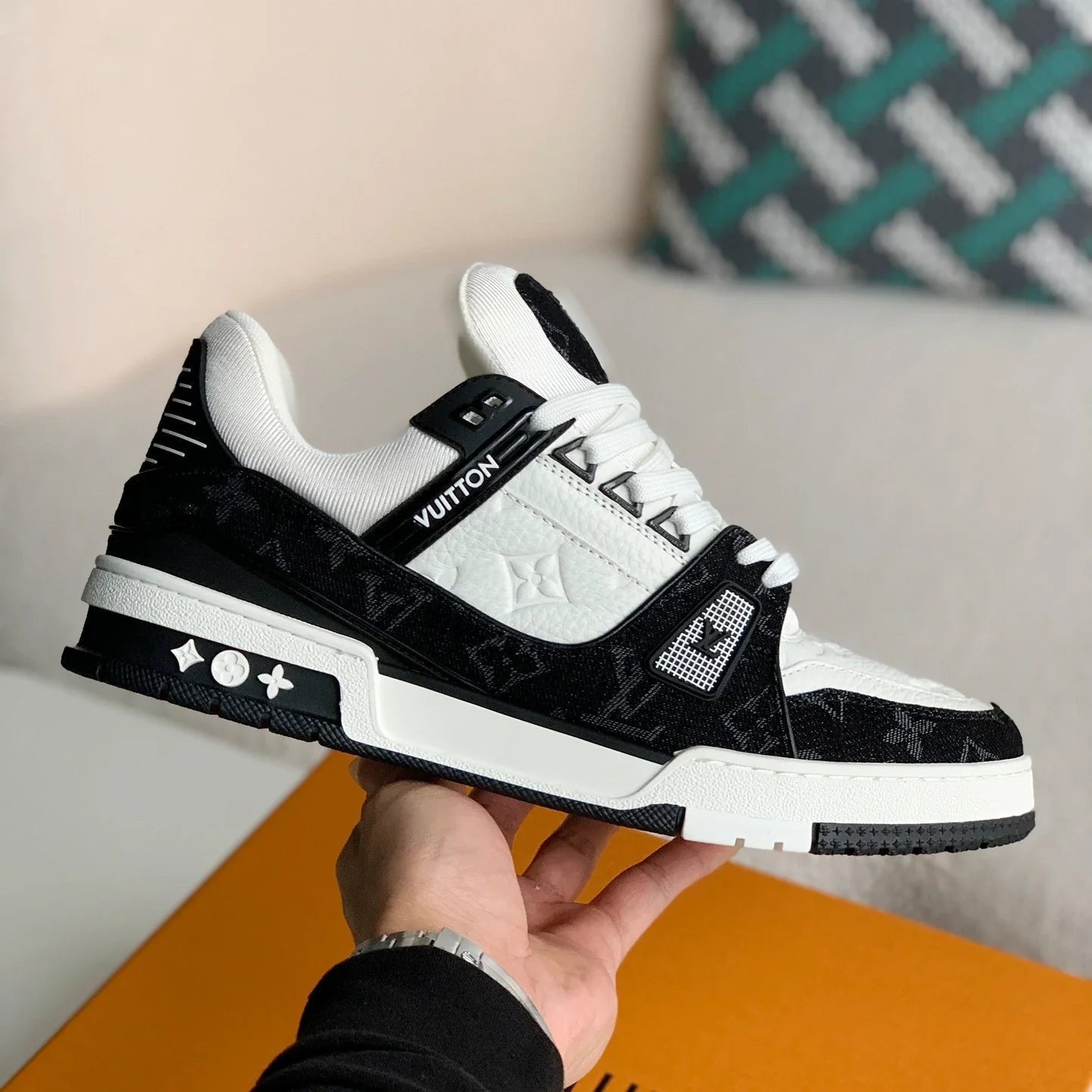 Louis Vuitton LV Trainer Sneaker Monogram Denim