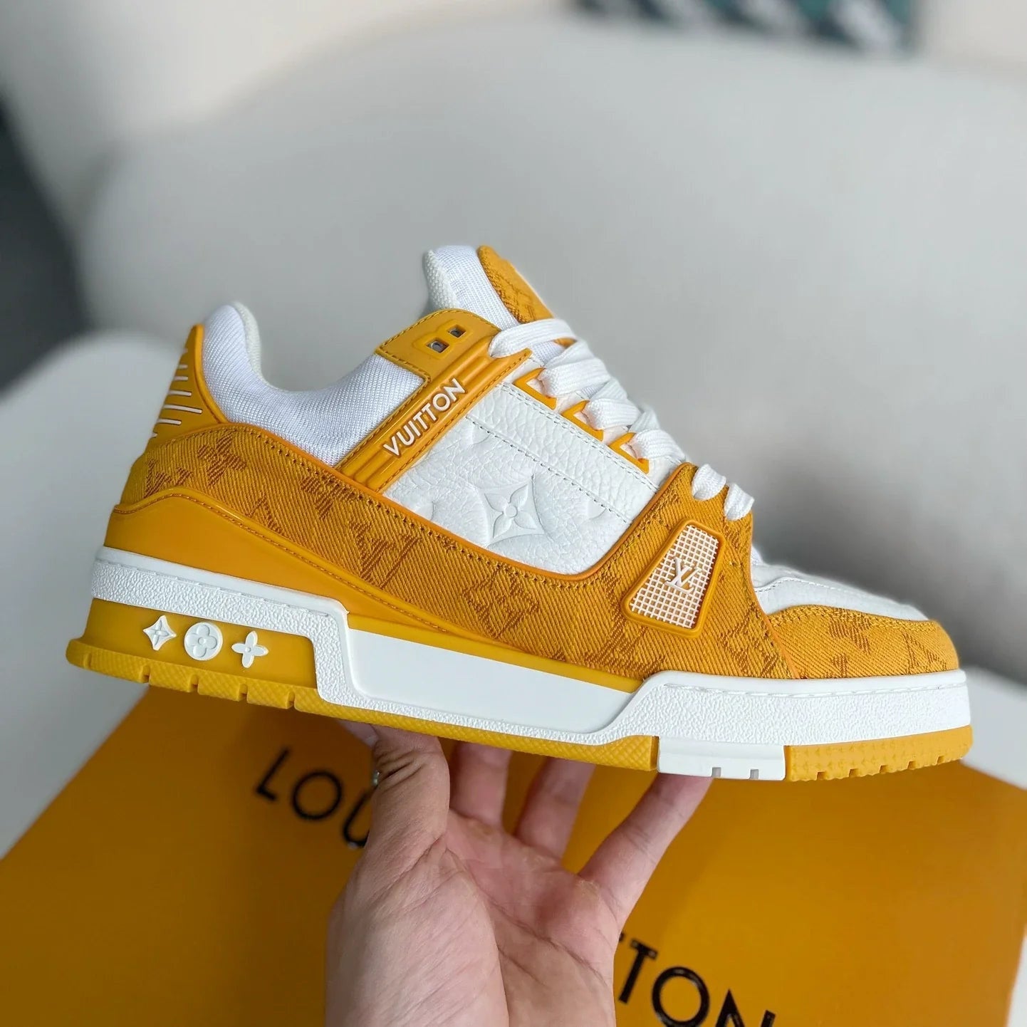 Louis Vuitton LV Trainer Sneaker Monogram Denim