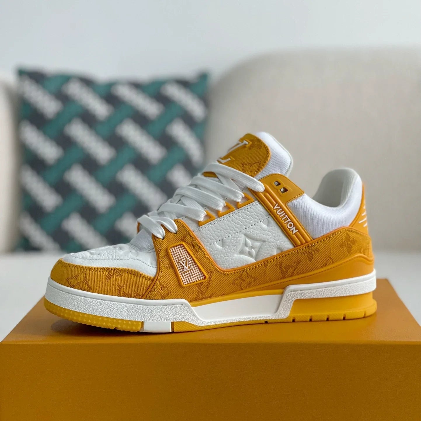 Louis Vuitton LV Trainer Sneaker Monogram Denim