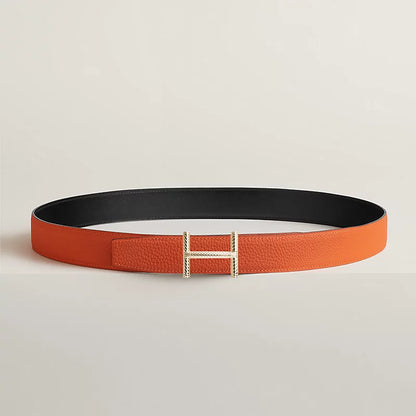 Hisseo belt buckle & Reversible leather strap 32 mm