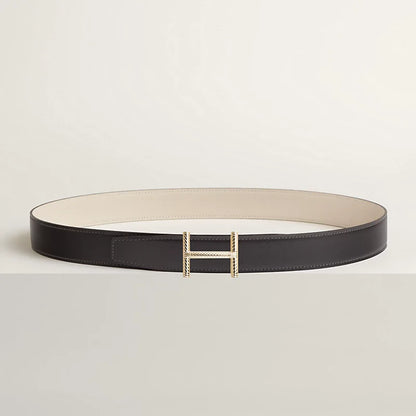 Hisseo belt buckle & Reversible leather strap 32 mm