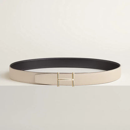 Hisseo belt buckle & Reversible leather strap 32 mm