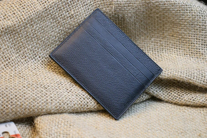 Black x Bordeaux Flat card holder