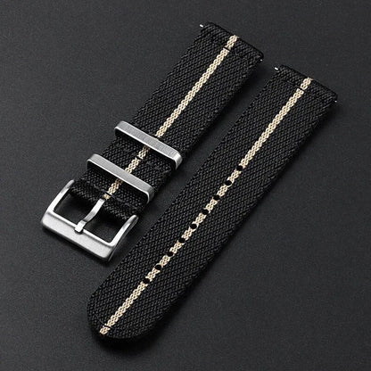 High-quality Nylon Braided Watch Band Strap Mens Quick Release
