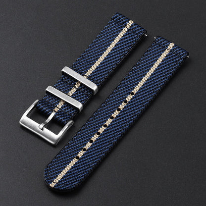 High-quality Nylon Braided Watch Band Strap Mens Quick Release