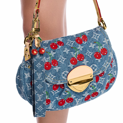 LV x TM Denim Cerise Dragonne